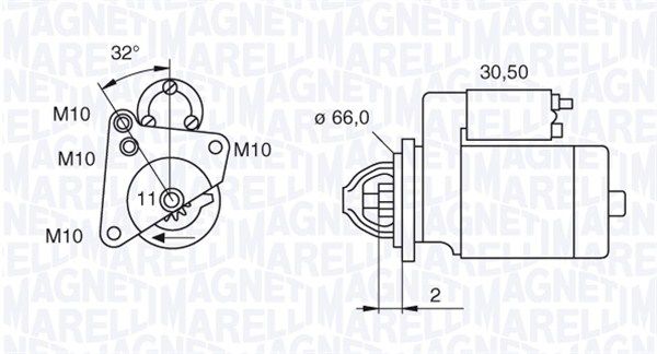 MAGNETI MARELLI Стартер 063521081800